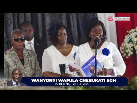 CHEBUKATI'S WIFE BREAKS INTO TEARS AS SHE WAS GIVING HER LAST TRIBUTES