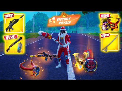 SANTA DOGG vs ALL NEW MEDALLIONS & MYTHIC WEAPONS ( NEW! Fortnite Chapter 6 Season 1 )