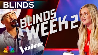 Phenomenal Blind Auditions from Week 2 | The Voice | NBC