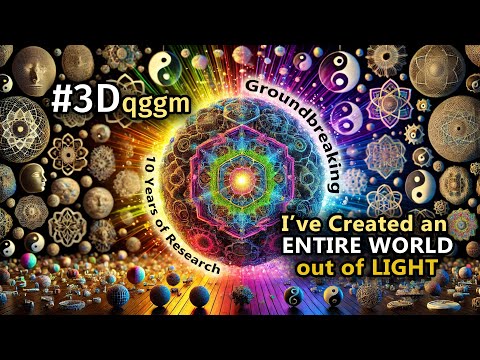 I've Created An ENTIRE WORLD out of Light | Sacred Geometry #aavfx #3Dqggm