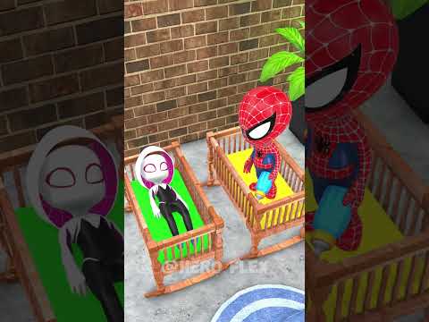 Lil Spidey Vs Gwen 😂 #funnyanimation #blenderanimation