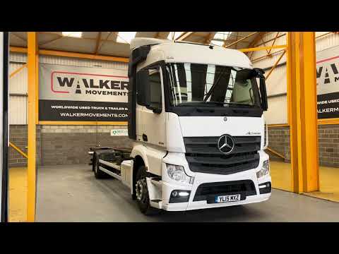 MERCEDES BENZ ACTROS 1835 *EURO 6* 4X2, DRAWBAR SPEC 18 TONNE CHASSIS CAB/DEMOUNT – 2015 – YL15 MXZ