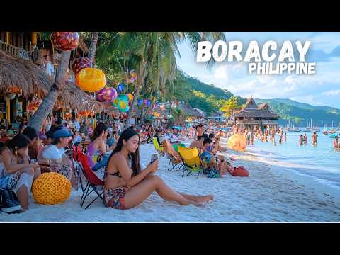 Walking in Boracay at Sunset | White Beach Paradise