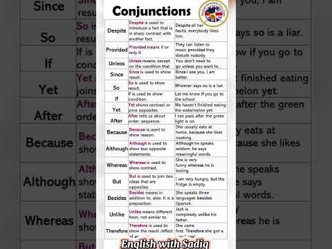 Conjunction and uses of Conjunction ||#english