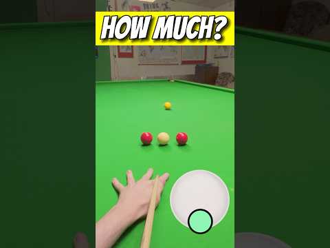 Snooker Power Backspin Spin Shots ⚪️🟡❓ GoPro Headcam POV