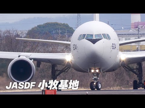 離陸＆ローアプローチ＆タッチアンドゴー 空中給油機KC-767通常訓練 小牧基地