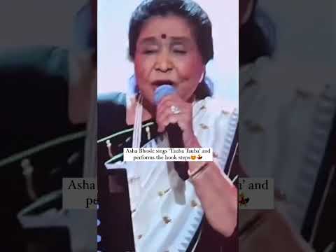 Asha Bhosle sings ‘Tauba Tauba’ beautifully and also performed the hook steps!😍💃🫶🏻