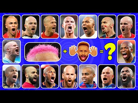 Guess HAIR + SONG Of Football Player 🧑‍🦲 CR7 Song, Messi, Neymar, Mbappe Song (with music🎵)