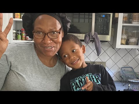 Juicing with my grandson