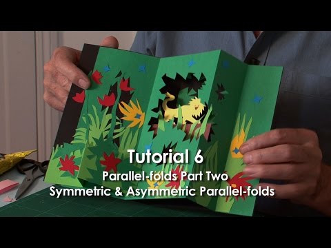 Pop-Up Tutorial 6 - Parallel-folds Part 2 Symmetric & Asymmetric