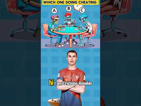 Who's cheating.? #ronaldo #quiz #riddlechallenge #riddleaddict #logicpuzzles #riddleoftheday