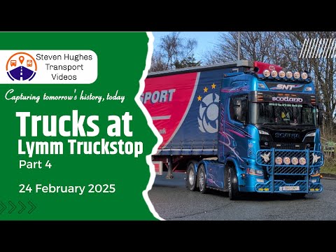 Truck Spotting at Lymm Truckstop Part 4 24 February 2025