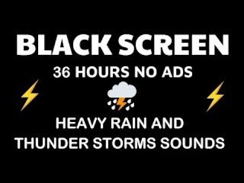 Say Goodbye To Restlessness Forever - Heavy Rain And Thunderstorm｜Real Rain Sounds For Mindfulness