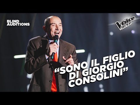 Stefano figlio d'arte canta “Mille lire al mese” di Gilberto Mazzi |The Voice Senior Blind Auditions