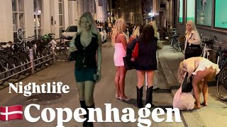 Copenhagen Nightlife 2024*EXTREME PARTY NIGHT* Denmark 4k Walking Tour Vlog 🇩🇰