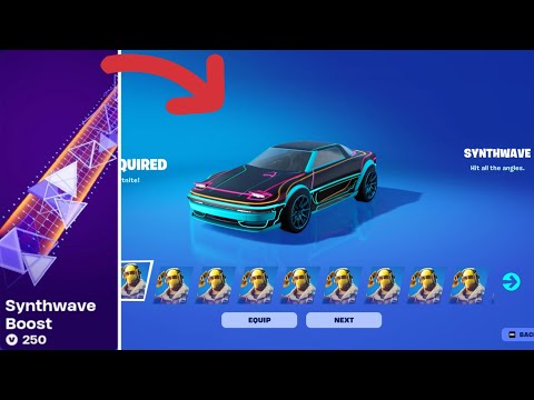 Buying the Synthwave Boost in Fortnite!