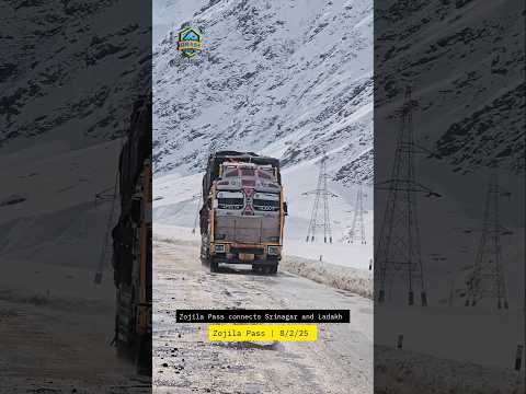 Zojila Pass | Current status Traffic Movement Zojila Pass connects Srinagar and Ladakh 8/2/25 #reel