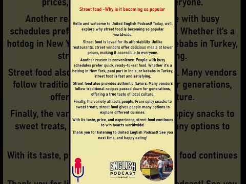 Learn English with Podcasts | Street food  Why is it becoming so popular | English for Sleeping