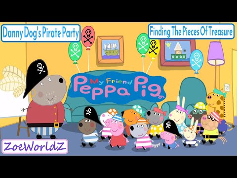 My Friend Peppa Pig - Danny Dog's Pirate Party & Finding The Pieces Of Treasure - 3