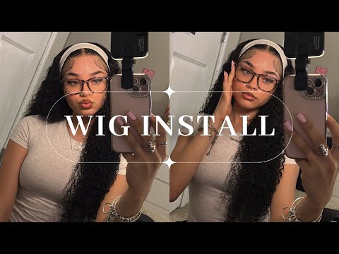 BOMB CURLY WIG INSTALL || WEST KISS HAIR || SUPER DEFINED CURLS & ULTIMATE MELT 🔥 || PRE-PLUCKED