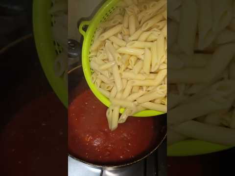 Easy Penne Pasta Recipe in 1 Minute!  #PennePasta #PastaRecipe #EasyRecipes