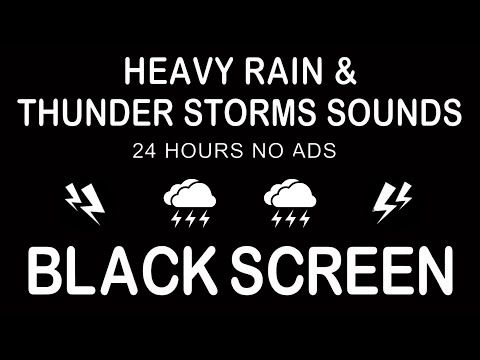 Relax Instantly With The Continuous Sound Of Rain And Thunder For Anxiety-free Sleep