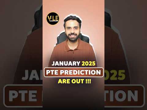 January 2025 PTE Prediction are Out!! #shorts