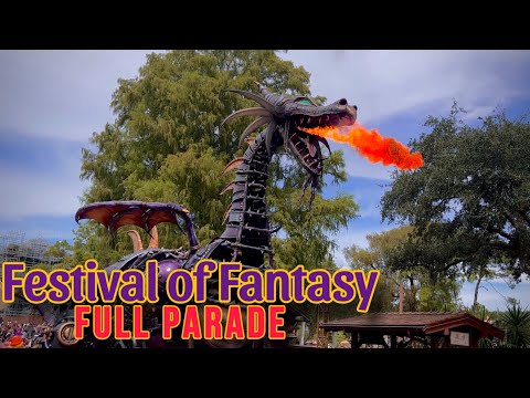 [4K] Festival of Fantasy FULL Parade Magic Kingdom Walt Disney World 2023 Disney100