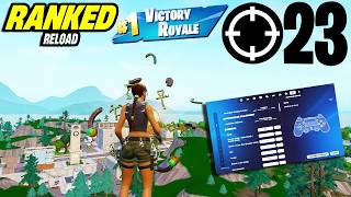 23 Elimination Solos "Ranked RELOAD” Gameplay Wins (Fortnite Chapter 6 Season 2 + SETTINGS)