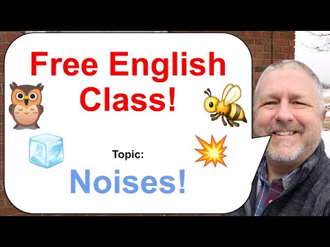 Let's Learn English! Topic: Noises! 💥🐝🧊