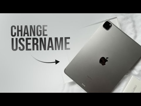 How to Change Username on iPad (tutorial)