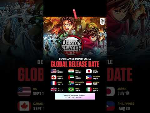 Demon slayer infinity castle Global Release date! #demonslayer #infinitycastlearc #infinitycastle