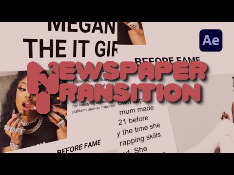 Newspaper Transition Tutorial After effects