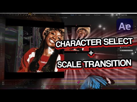 Creative character select + scale transition tutorial || After Effects