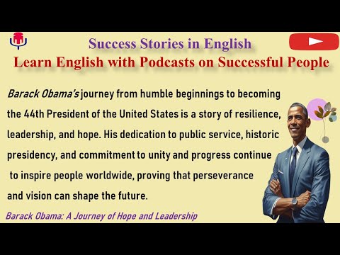 Learn English with Podcasts on Successful People | Biography of Barack Obama | Graded Reader