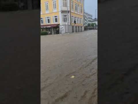 Bad Soden Taunus Überschwemmung thunderstorm heavy rain flood weather Starkregen Unwetter 14.08.2020