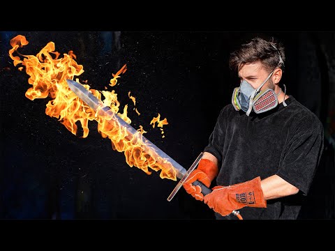 I Built a Real Flaming Sword