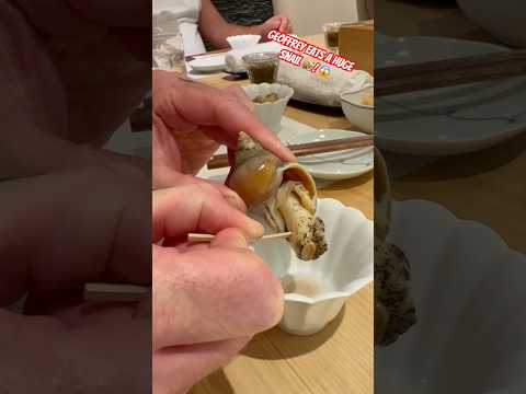 🐌😱Eating a HUGE Snail !!! #snail #eat #food #japan #japantravel  #traveling #foodie #travelvlog