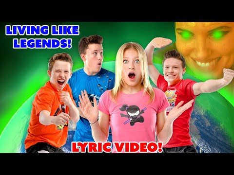 Living Like Legends! Ninja Kidz Music Video (LYRICS)