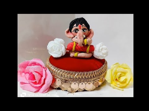 Ganpati idol making with clay🙏Ganpati Bappa morya❤️बिल्कुल आसान तरीके से गणपति की मूर्ति बनाना सीखें