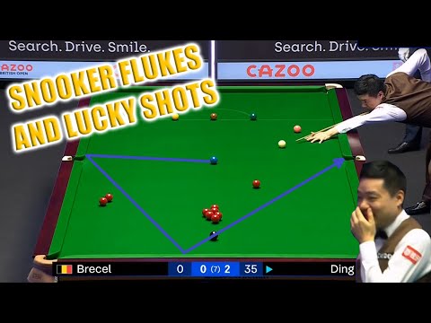 Flukes and Lucky Snooker Shots || 2023 British Open!