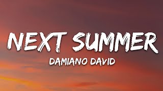 Damiano David - Next Summer (Lyrics)