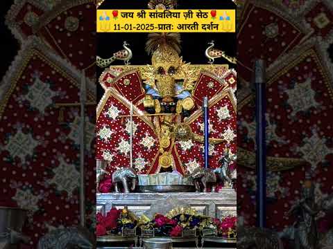 🌹जयश्री सांवलिया ज़ी सेठ🌹 11-01-2025-प्रातः आरती दर्शन #सांवलिया #sanwariyaseth #trending #shortsfeed