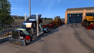 AMERICAN TRUCK SIMULATOR  OFICIAL 1.50 ENTREGANDO A RETO ESCAVADEIRA DE 56 TONELADAS - EM 4K 60FPS