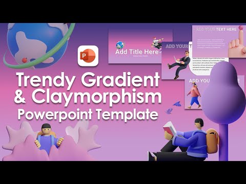 Gradient & Claymorphism Powerpoint Template  | Aesthetic PowerPoint Presentation | FREE TEMPLATE