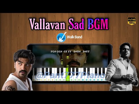 Vallavan - Loosu Penne Sad BGM in Piano | Silambarasan TR | Yuvan