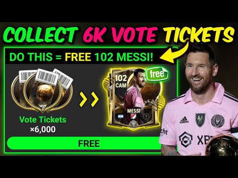 HOW TO GET 6,000 VOTE TICKETS in BALLON D' OR Event | Believers Hub