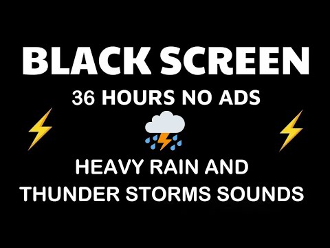 Find Your Calm And Sleep Well - Heavy Rain And Thunderstorm｜Rain Sounds To Relieve Stress