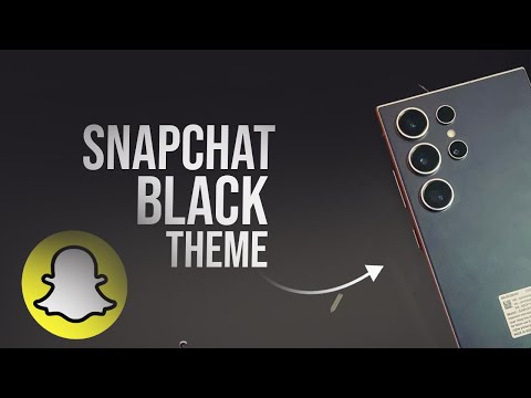 How to Do Black Theme in Snapchat in Android (tutorial)