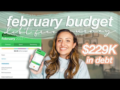 BUDGET WITH ME FEBRUARY 2022 | my debt free journey